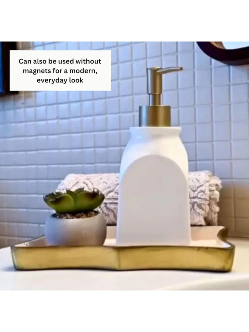 Seasonal Soap & Lotion Dispenser Set with 7 Magnetic Holiday Attachments